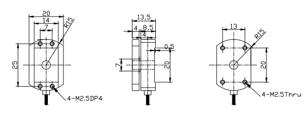 稱(chēng)重傳感器尺寸